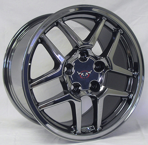 Wheels on 17  Black Chrome Corvette Z06 Wheels New 17x9 5 Zo6