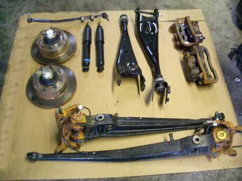 E250, E350 SPINDLE, ROTORS, STEERING, DISC BRAKE AND RELATED PARTS.