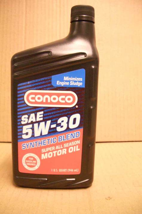 CONOCO 5W30 Premium Synthetic Blend Motor Oil in Quarts