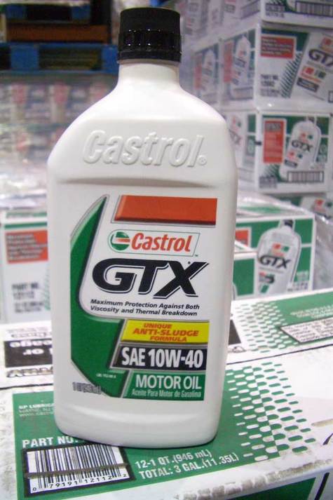 CASTROL GTX 10W40 IN QUARTS
