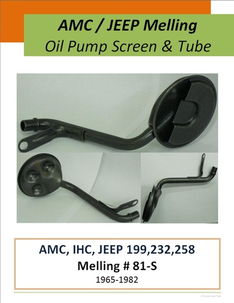 Oil Pump screen & tube Jeep/AMC 199/232/258