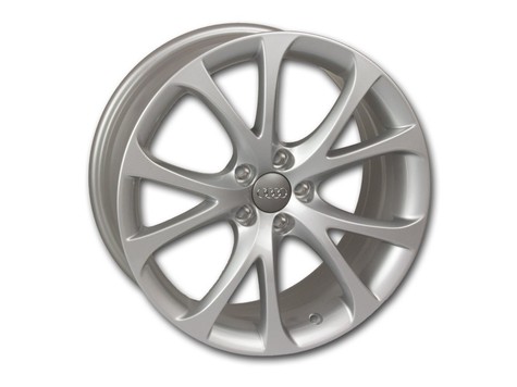 Original Audi A1 cast aluminum wheel in 5-V-spoke design