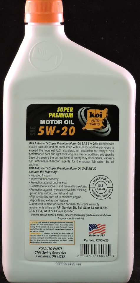 Super Premium and Sythetic Blend and Full Synthteic Motor Oil