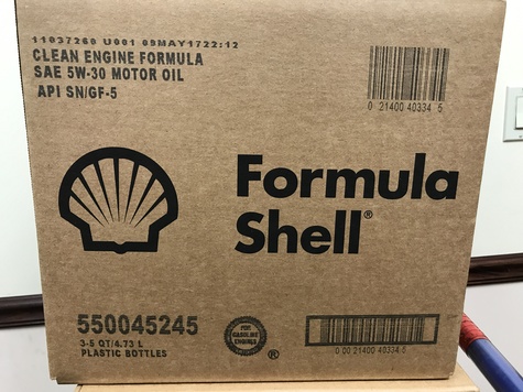 Formula Shell 5W30 3x5 quarts