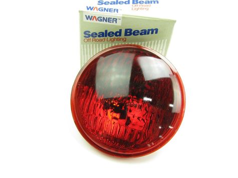 (1300) Wagner 4414R PAR36 RED Sealed Beam Lamp Light Bulb 4.5" 18 Watt 12.8