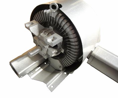 Bare shaft side channel blower