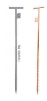 Grounding pin for grounding wire