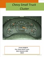 GM/Chevy S/T dash instrument cluster: Chevy small truck (S10,Sonoma) 1999