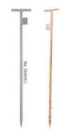 Grounding pin for grounding wire