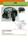 Chevrolet Cruze hydraulic power brake booster: 2011