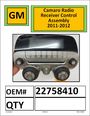 GM Camaro Radio Control Recieve