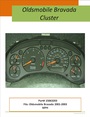 GM / Oldsmobile Bravada dash instrument cluster: MPH 2001-2003